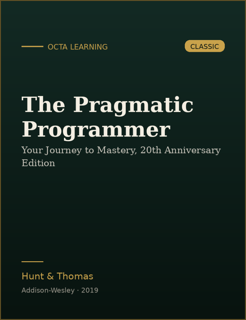 The Pragmatic Programmer